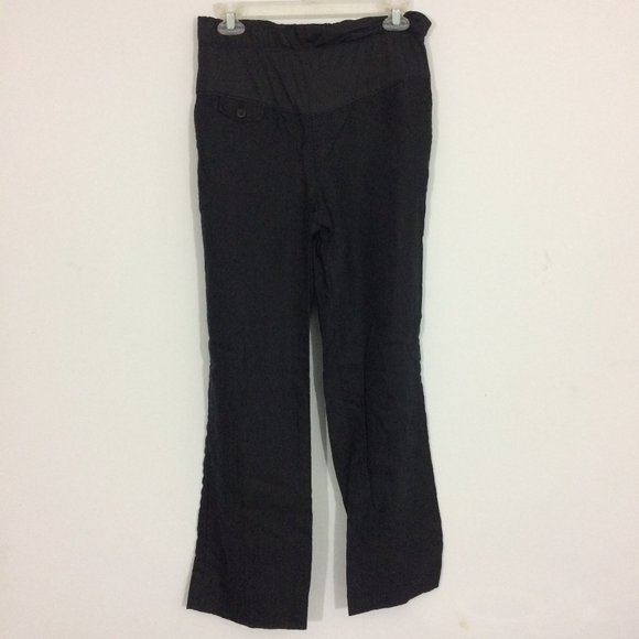 Gap Maternity 2 Regular Black Elastic Waist Pants - Picture 1 of 7